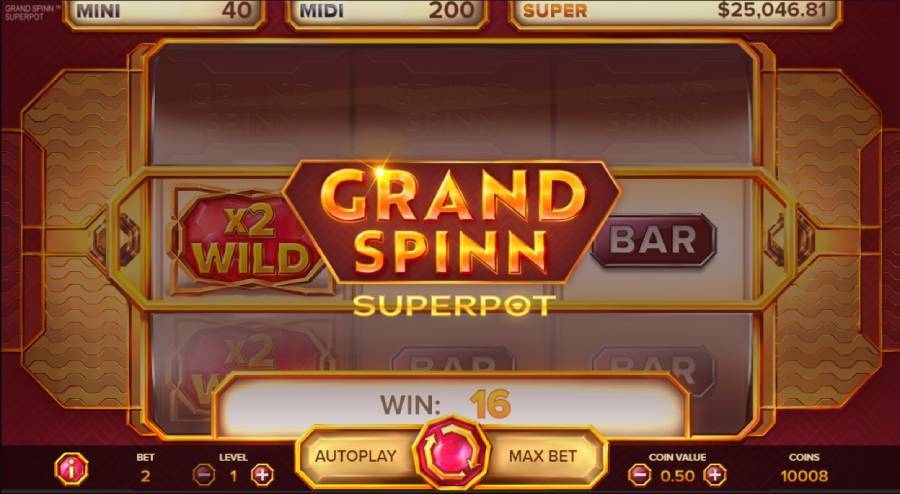 Grand Spinn Progressive Jackpot Slot